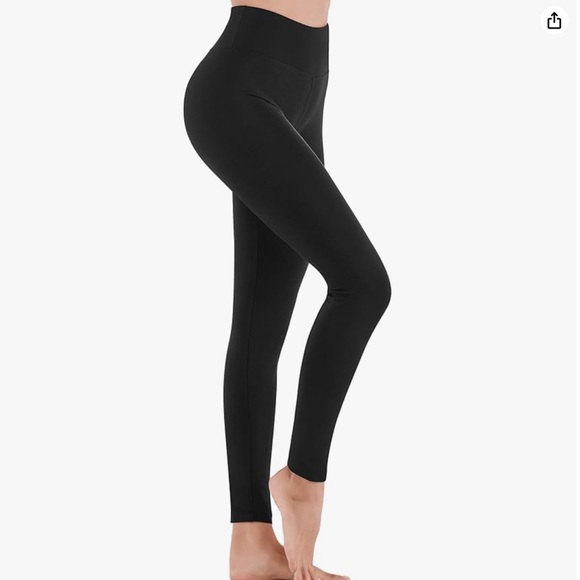 Iuga High Waisted Black Leggings NWT Lg - Picture 1 of 5